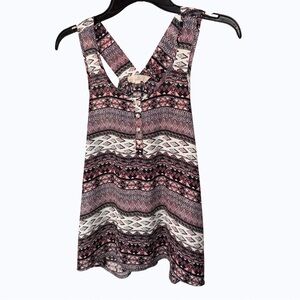 5️⃣Pink Republic Boho Tribal Print Tank Top